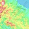Topografische Karte Molise, Höhe, Relief