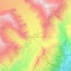 Topografische Karte Grosser Aletschgletscher, Höhe, Relief