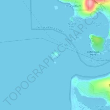 Topografische Karte Deception Island, Höhe, Relief