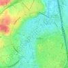Topografische Karte Dyle, Reliefkarte, Höhenkarte